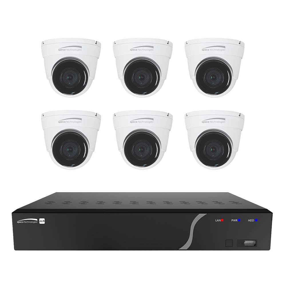 Speco Qualifies for Free Shipping Speco 8-Channel NVR Kit with 6 Outdoor IR 5mp IP Cameras #ZIPK8N2
