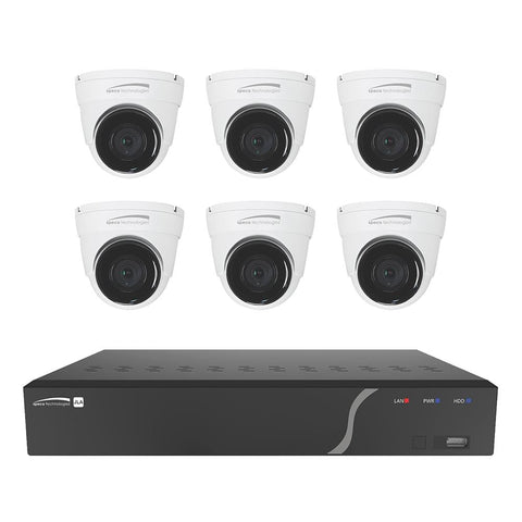 Speco 8 Channel NVR Kit with 6 Outdoor IR 5mp IP Cameras #ZIPK8T2