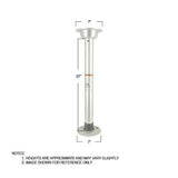 Springfield Qualifies for Free Shipping Springfield 27" Thread-Lock Pedestal Set #1690727-SL
