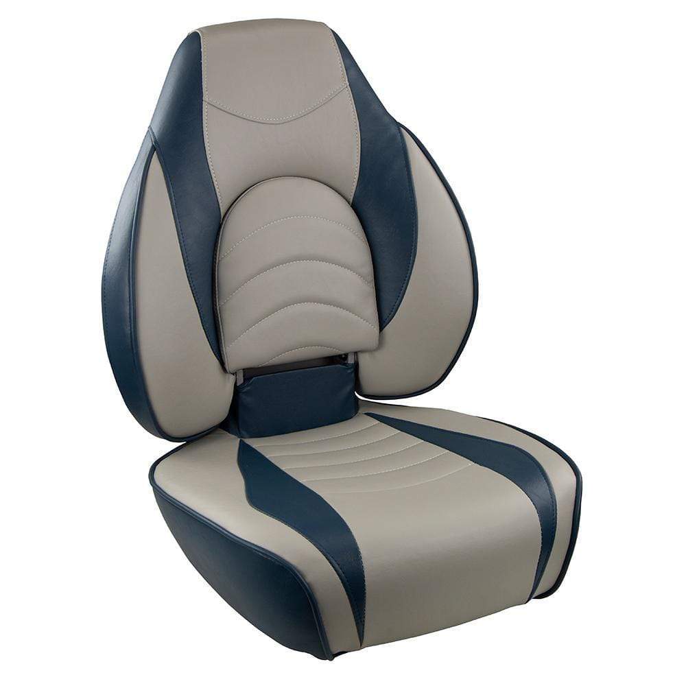 Springfield Qualifies for Free Shipping Springfield Deluxe Fish Pro High Back Seat Blue/Grey #1041631-1