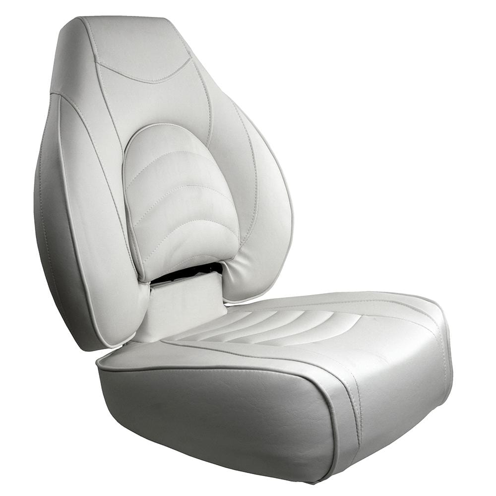 Springfield Qualifies for Free Shipping Springfield Deluxe Fish Pro High Back Seat White #1041606-1