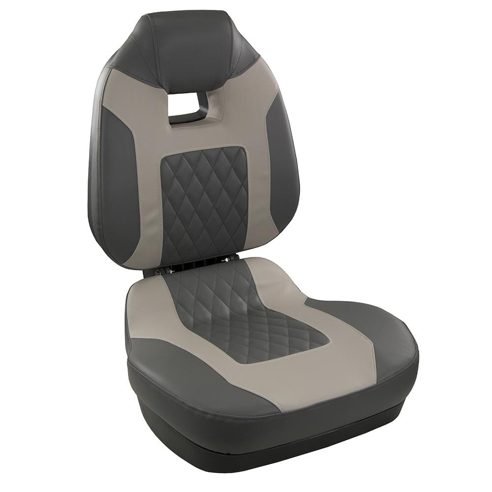Springfield Not Qualified for Free Shipping Springfield Fish Pro II High Back Folding Seat Charcoal/Gry #1041483