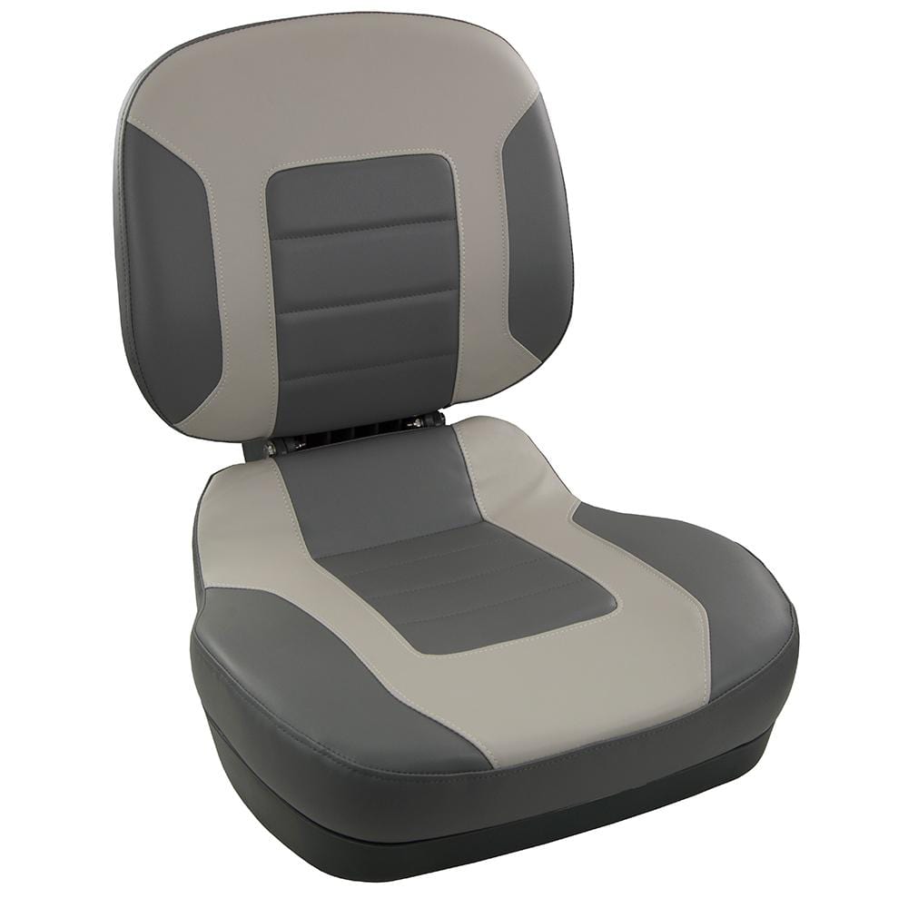 Springfield Not Qualified for Free Shipping Springfield Fish Pro II Low Back Folding Seat Charcoal/Gry #1041583