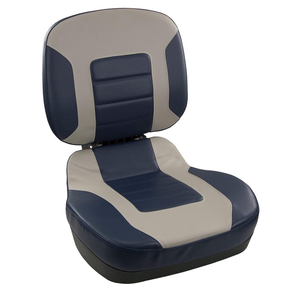 Springfield Not Qualified for Free Shipping Springfield Fish Pro II Low Back Folding Seat Navy/Gray #1041519