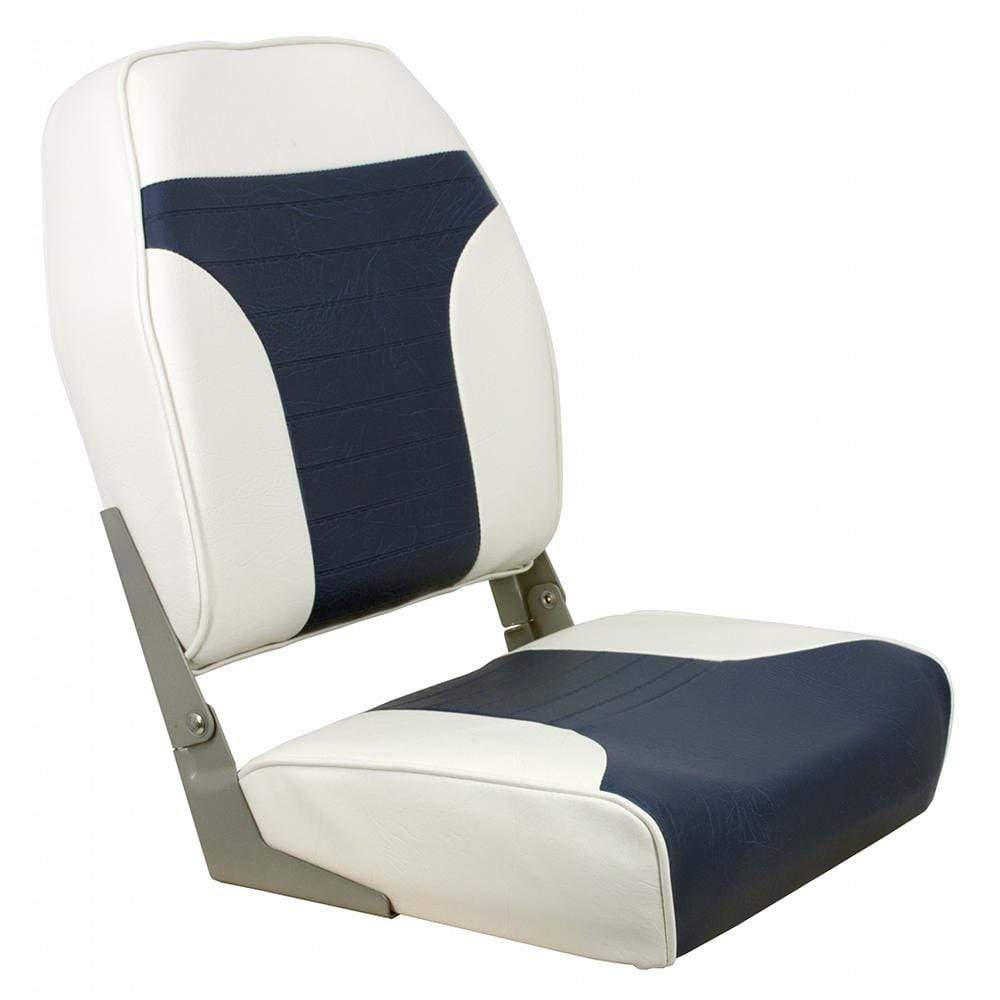 Springfield Qualifies for Free Shipping Springfield High Back Folding Chair White/Blue #1040667