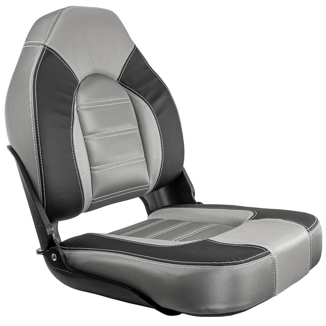 Springfield Qualifies for Free Shipping Springfield Skipper Premium H/B Folding Seat Charcoal/Grey #1061063-B