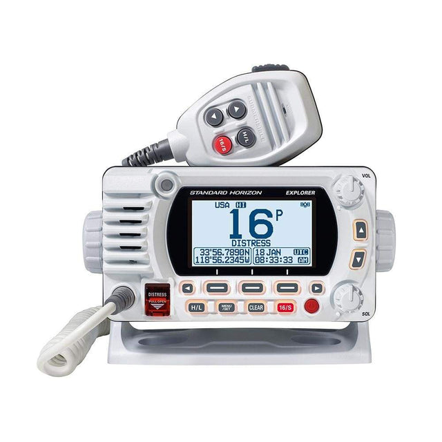 Standard Horizon Qualifies for Free Shipping Standard Horizon GX1850G White Fixed Mount VHF with GPS #GX1850GW