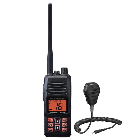Standard Horizon Qualifies for Free Shipping Standard Horizon HX400 Handheld VHF with Free Waterproof Speaker Mic #HX400/MH-73