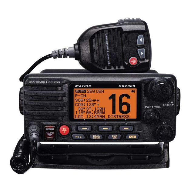 Standard Horizon Qualifies for Free Shipping Standard Horizon Matrix GX2000 VHF with Optional AIS Input #GX2000B