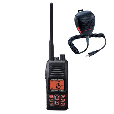 Standard Horizon Qualifies for Free Shipping Standard Horizon VHF with Free CMP460 Microphone #HX400/CMP460