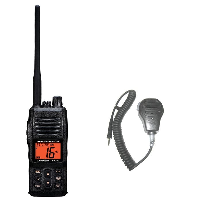 Standard Horizon Qualifies for Free Shipping Standard HX380 Hand Held VHF with MH-73A4B Speaker Micropho #HX380 BUNDLE