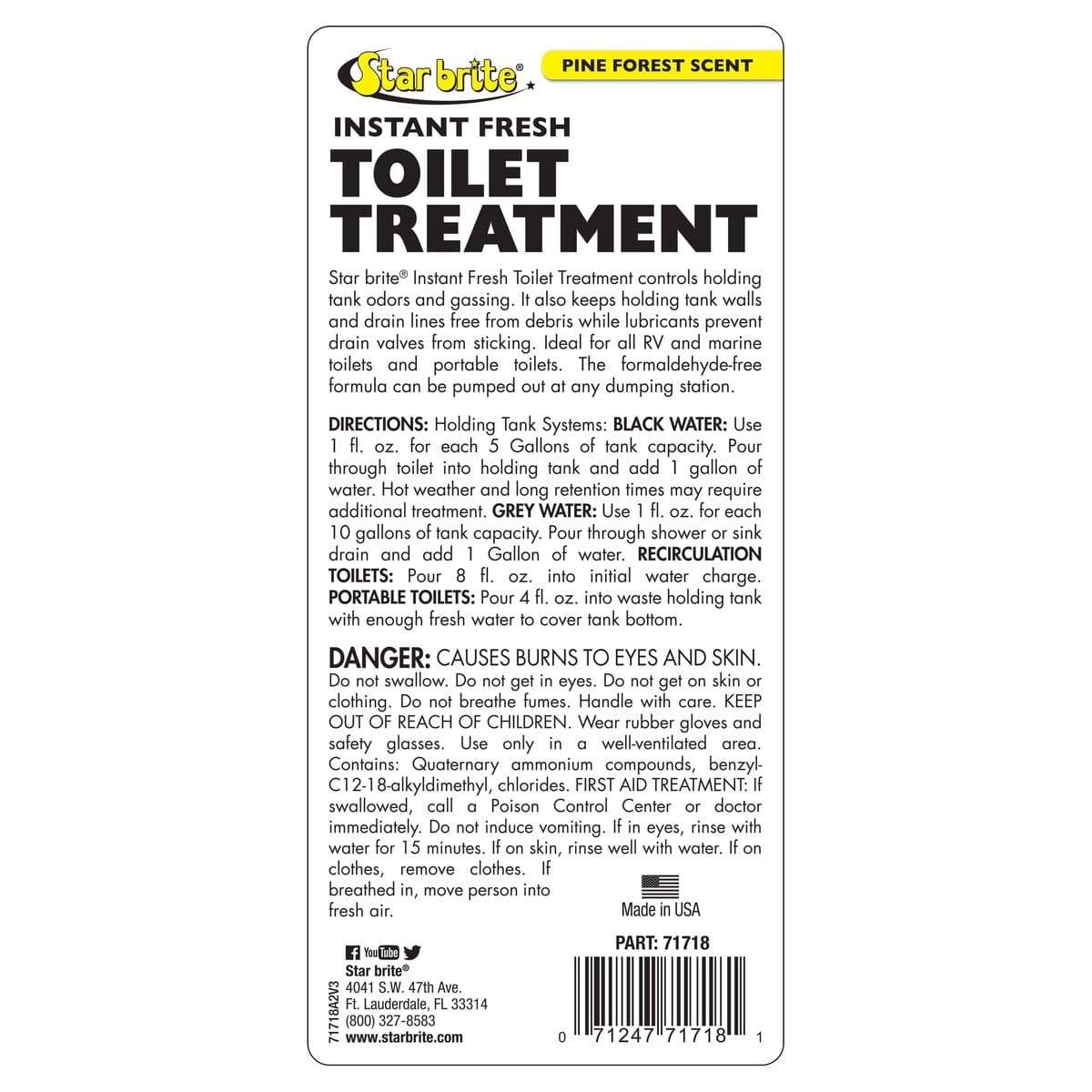 Star Brite Qualifies for Free Shipping Star Brite 16 oz Toilet Treatment #71718