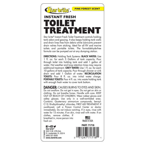 Star Brite Qualifies for Free Shipping Star Brite 16 oz Toilet Treatment #71718