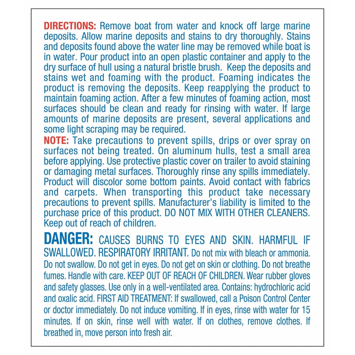 Star Brite Qualifies for Free Shipping Star Brite EZ-ON EZ-OFF Hull and Bottom Cleaner Gallon #092800