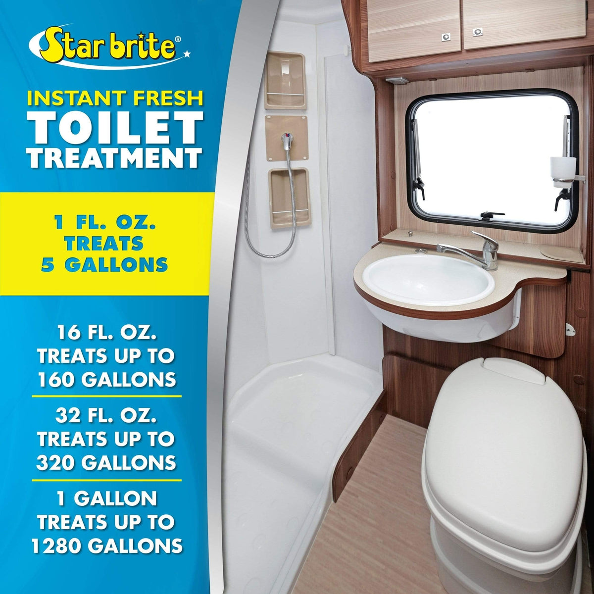 Star Brite Qualifies for Free Shipping Star Brite Instant Fresh Toilet Treatment Lemon Scent 32 oz #71732