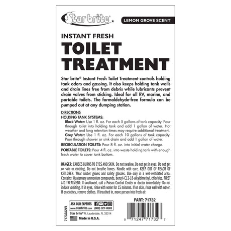 Star Brite Qualifies for Free Shipping Star Brite Instant Fresh Toilet Treatment Lemon Scent 32 oz #71732