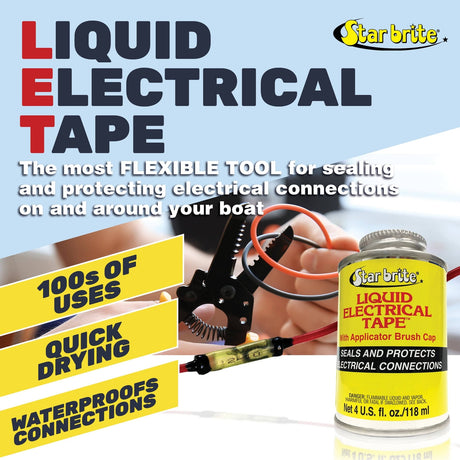 Star Brite Qualifies for Free Shipping Star brite Liquid Electrical Tape White 32 oz #084137