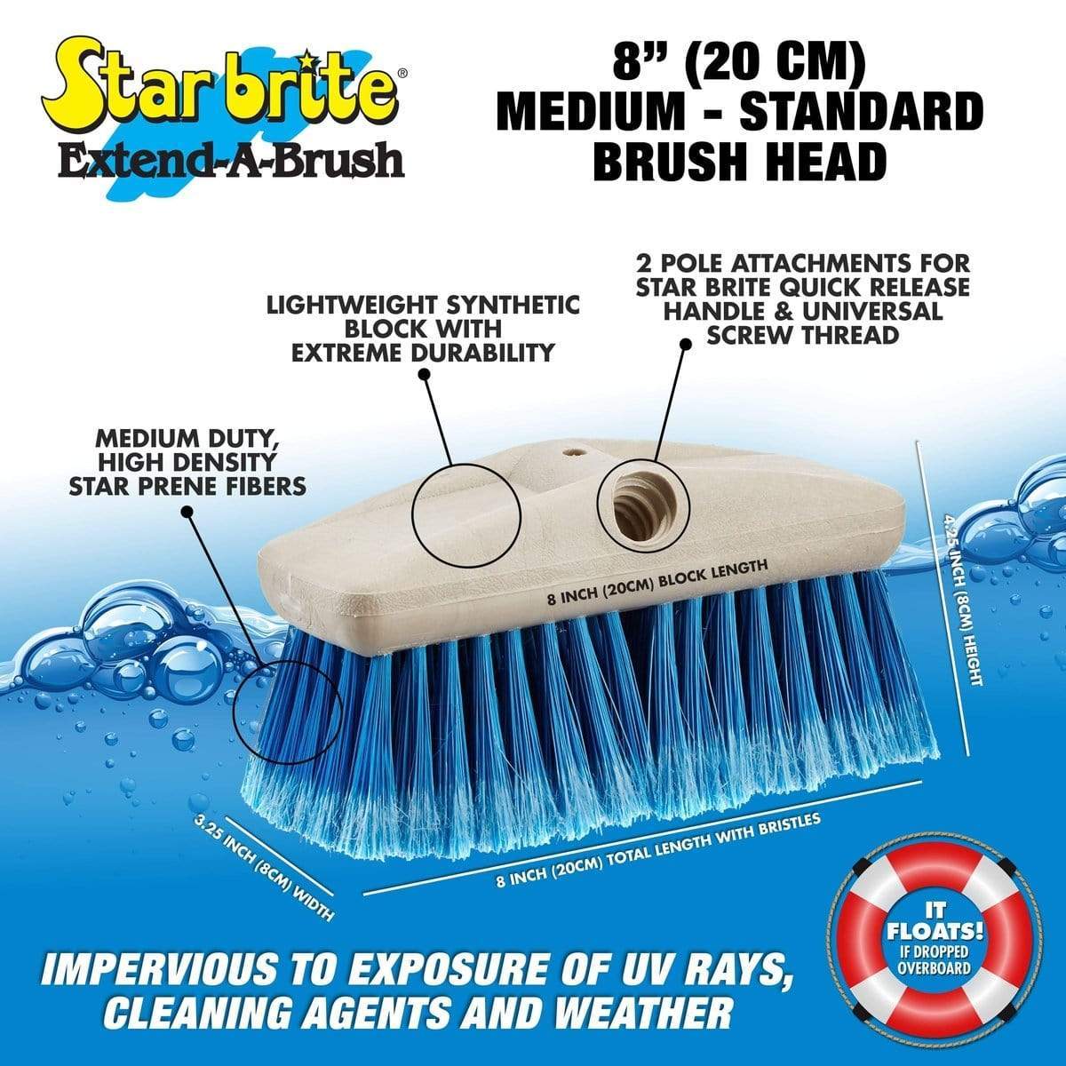 Star Brite Qualifies for Free Shipping Star Brite Medium Brush Blue #40011