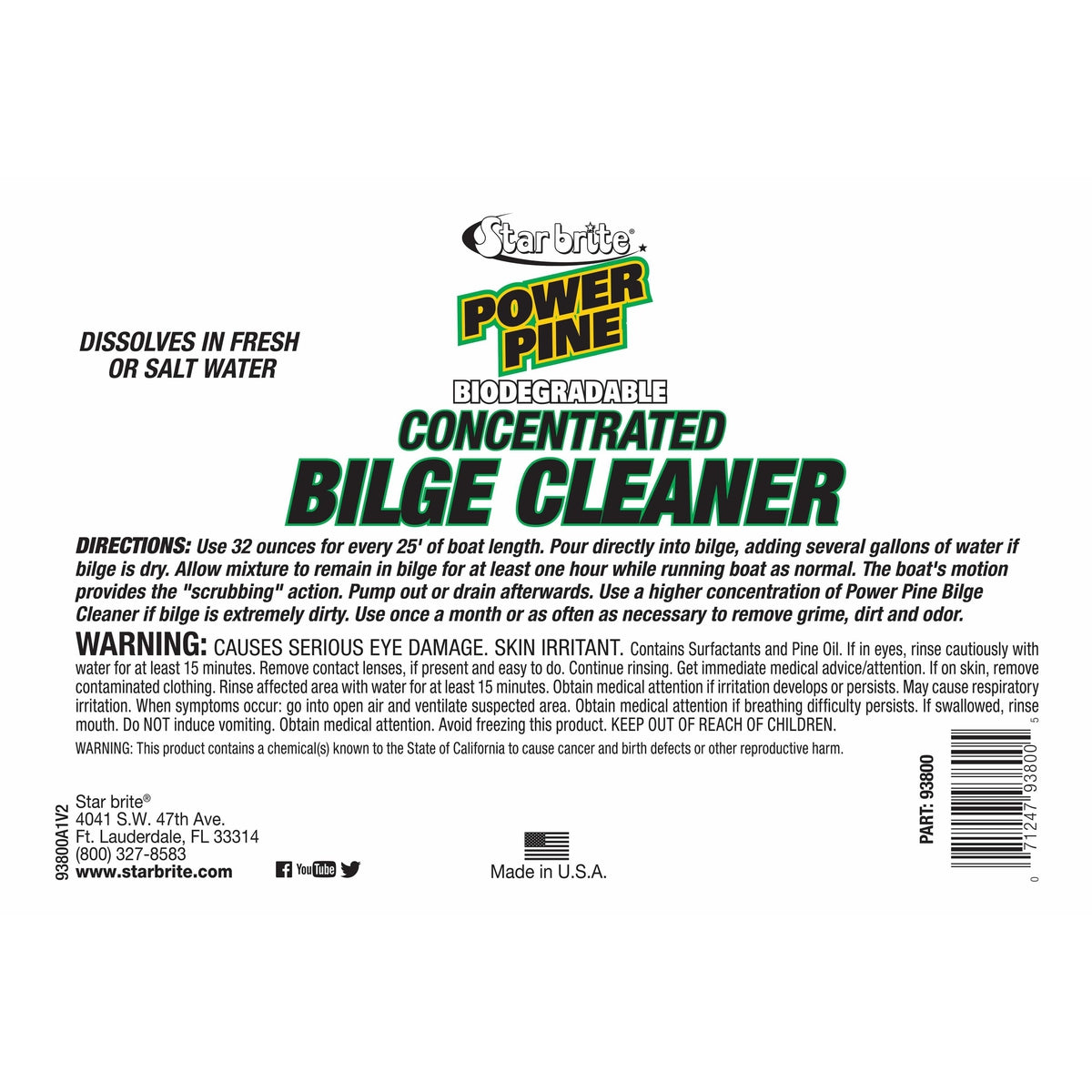 Star brite Qualifies for Free Shipping Star brite Power Pine Bilge Cleaner Gallon #093800
