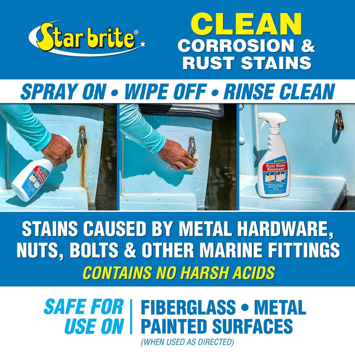 Star Brite Qualifies for Free Shipping Star Brite Rust Stain Remover 22 oz #089222P