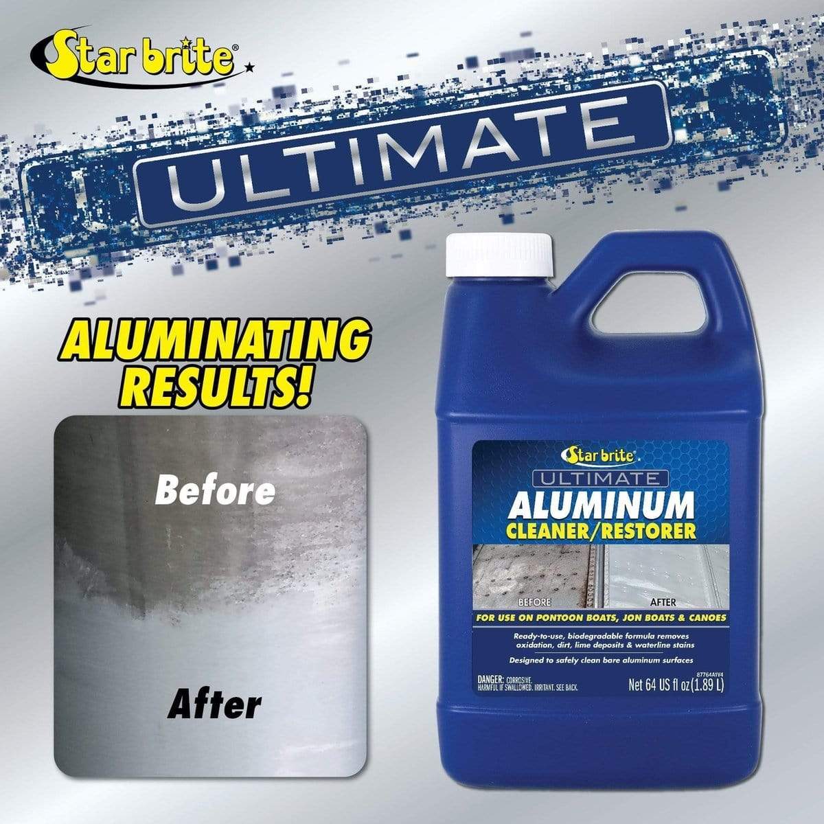 Star Brite Qualifies for Free Shipping Star Brite Ultimate Aluminum Cleaner/Restorer 64 oz #87764