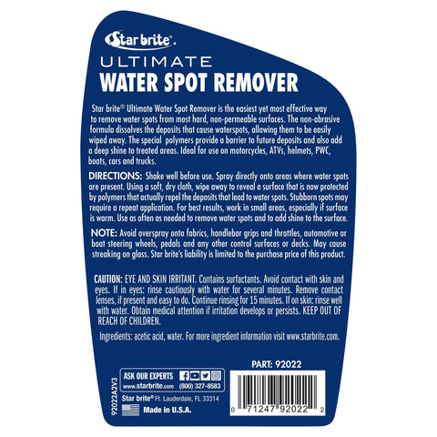 Star Brite Qualifies for Free Shipping Star Brite Water Spot Remover #92022