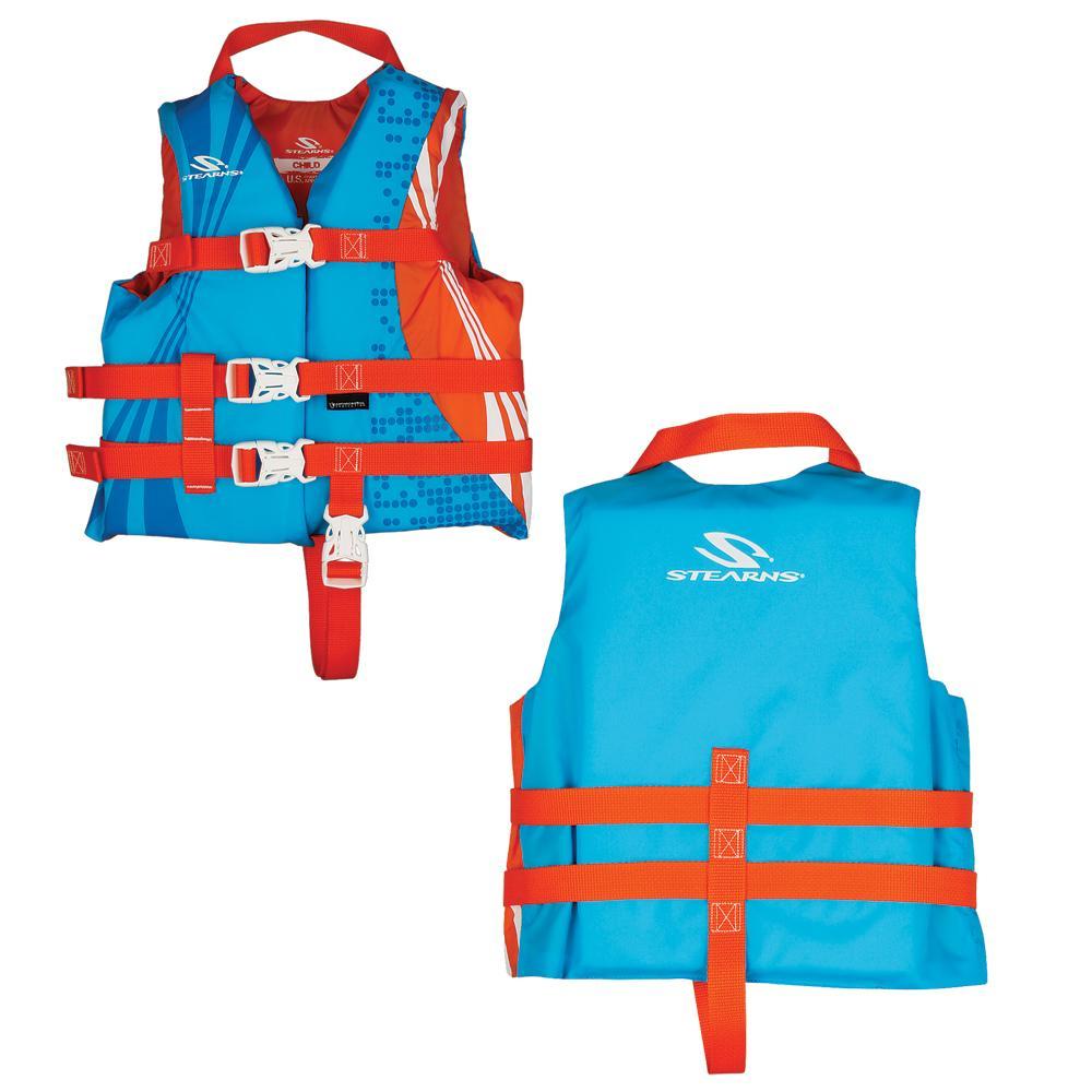 Stearns Qualifies for Free Shipping Stearns Child Antimicrobial Life Jacket Wave 30-50 lb #2000029257