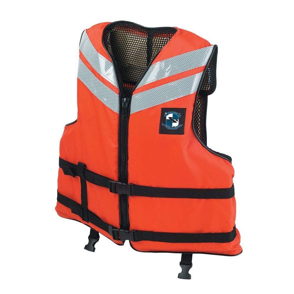 Stearns Qualifies for Free Shipping Stearns Work Boat Vest 2XL #I460ORG-06-000F