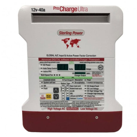 Sterling Power Qualifies for Free Shipping Sterling Power Pro Charge Ultra 12v 40a 3-Bank Charger #PCU1240
