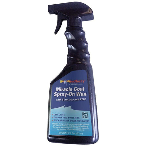 Sudbury Boat Care Qualifies for Free Shipping Sudbury Miracle Coat Spray-On Wax with Carnuba & PTFE #418P