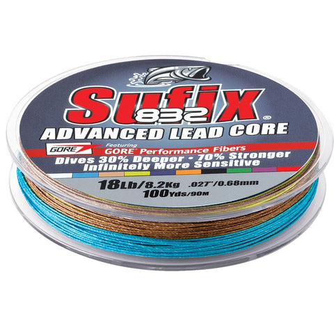 Sufix Qualifies for Free Shipping Sufix 832 Advanced Lead Core Metered 12 lb 100 Yards #658-112MC