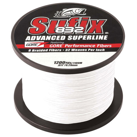 Sufix Qualifies for Free Shipping Sufix 832 Braid 20 lb Ghost 1200 Yards #660-320GH