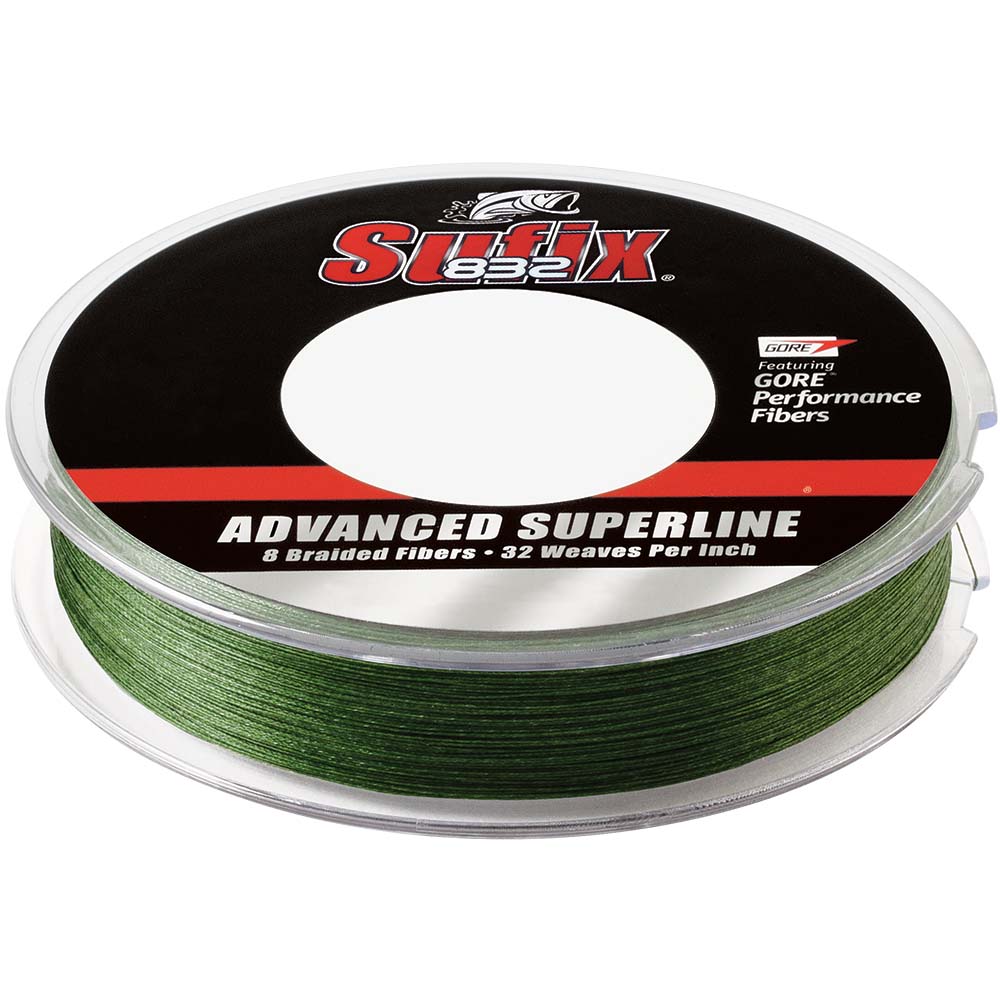 Sufix Qualifies for Free Shipping Sufix 832 Braid 30 lb Low-Vis Green 300 Yards #660-130G