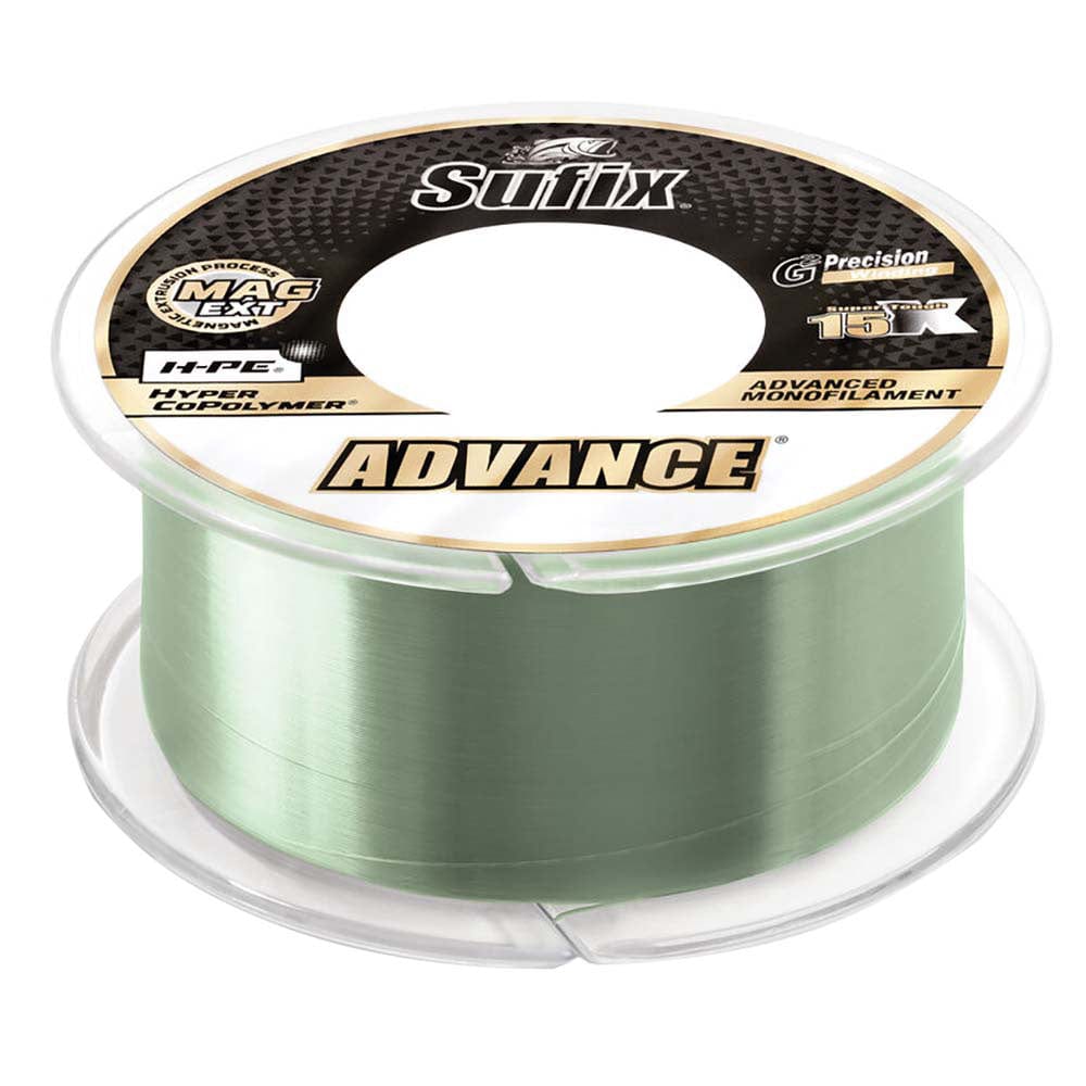 Sufix Qualifies for Free Shipping Sufix Advance Monofilament 10lb Low-Vis Green 1200 Yards #604-1010G