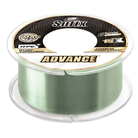 Sufix Qualifies for Free Shipping Sufix Advance Monofilament 12 lb Low-Vis Green 330 Yards #604-112G