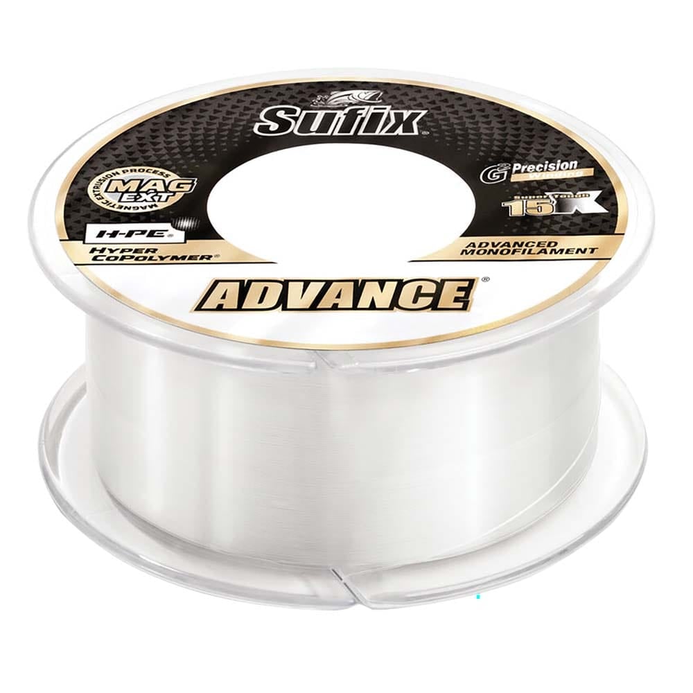 Sufix Qualifies for Free Shipping Sufix Advance Monofilament 14 lb Clear 330 Yards #604-114
