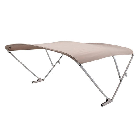 SureShade Not Qualified for Free Shipping Sureshade Power Bimini Clear Anodized Frame Beige Fabric #2020000298