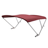 SureShade Not Qualified for Free Shipping Sureshade Power Bimini Clear Anodized Frame Burgandy Fabric #2020000299