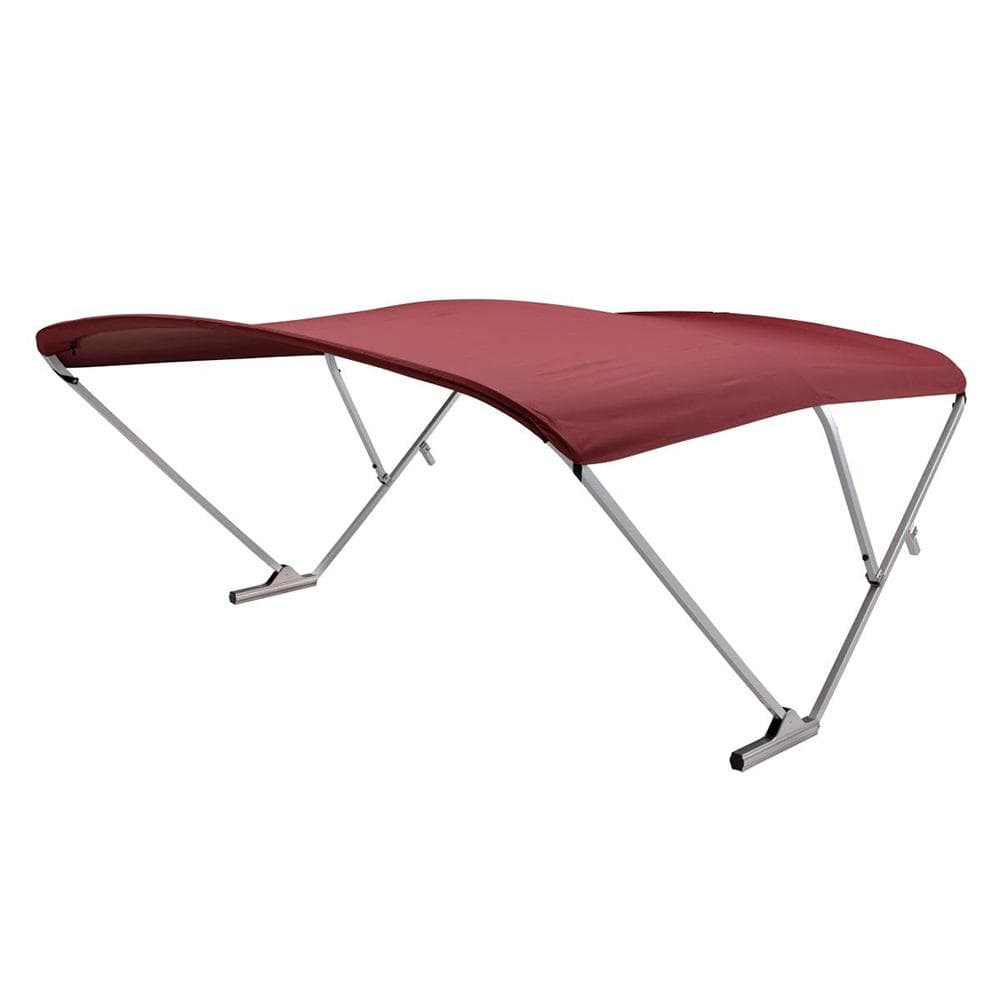 SureShade Not Qualified for Free Shipping Sureshade Power Bimini Clear Anodized Frame Burgandy Fabric #2020000299