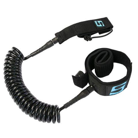 SurfStow Qualifies for Free Shipping Surfstow 10' SUP Leash Coiled Ankle Black #50122