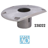 Swivl-Eze Qualifies for Free Shipping Swivl-Eze Base Plate 2-3/8" Socket Aluminum 9" D-Shape #238322-1