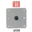 Swivl-Eze Qualifies for Free Shipping Swivl-Eze Base Plate SS Satin Finish Plastic Lip Tube 7" x 7" #67739