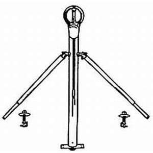 Swivl-Eze Qualifies for Free Shipping Swivl-Eze Ski Pylon-1.5" Dia. 45" Tall 6" Round Base Swiveling Head #903-009-S