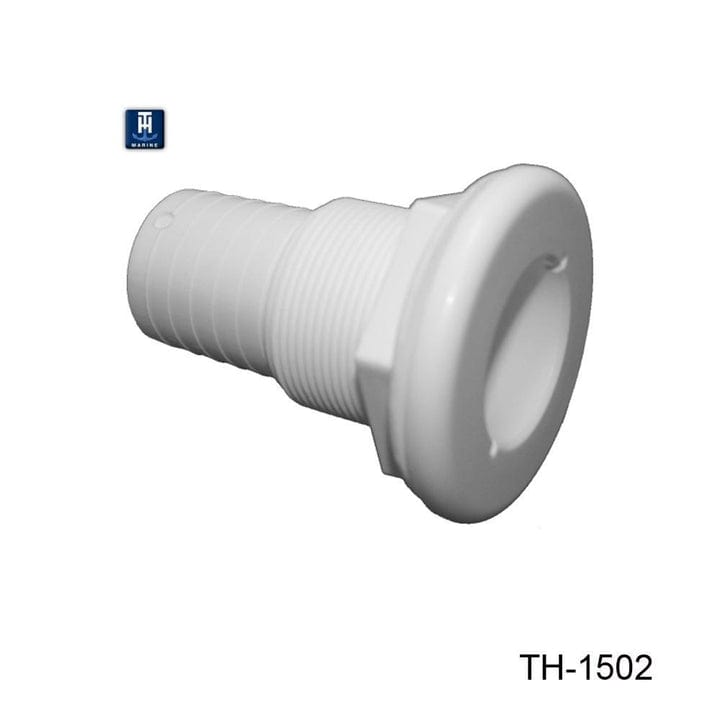 T-H Marine Qualifies for Free Shipping T-H Marine 1-1/2 Thru-Hull for Hose-White #TH-1502-DP
