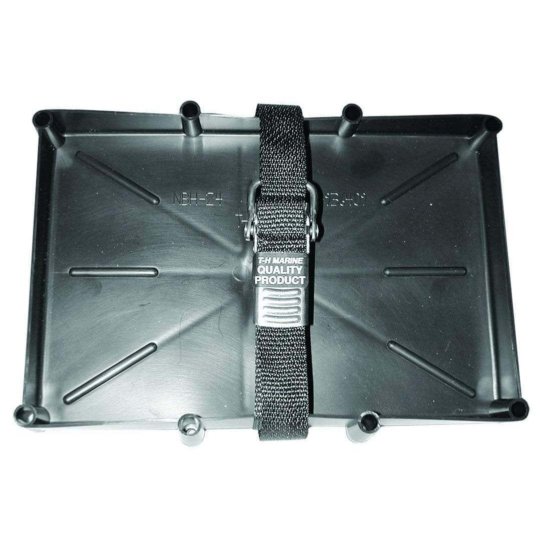 T-H Marine Qualifies for Free Shipping T-H Marine Battery Tray with SS Buckle #NBH-24-SSC-DP