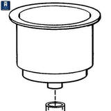 T-H Marine Qualifies for Free Shipping T-H Marine Large White Cup Holder #LCH-1W-DP