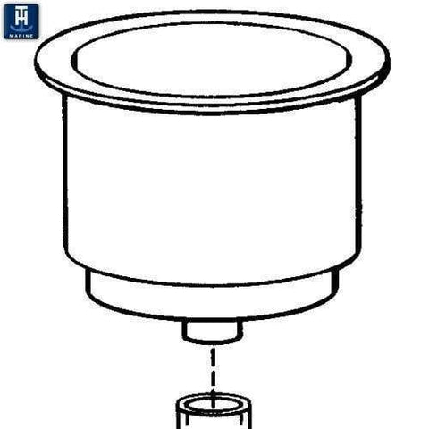 T-H Marine Qualifies for Free Shipping T-H Marine Large White Cup Holder #LCH-1W-DP