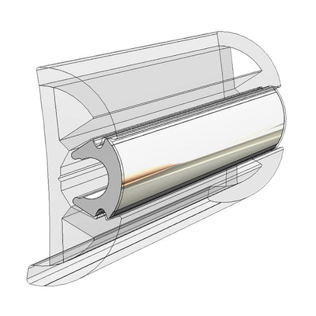 Taco Metals Qualifies for Free Shipping Taco 100' Flex Chrome Insert 15/16" x 17/32" #V12-9980CP100-1