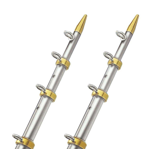Taco Metals Qualifies for Free Shipping Taco 15? Outrigger HD 1-1/2" Butt End Dia Silver/Gold #OT-0541VEL15-HD