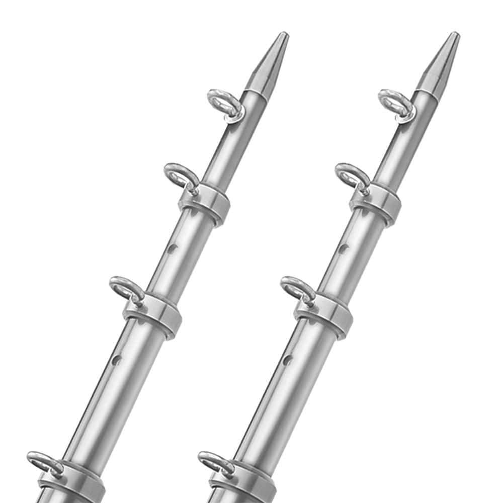 Taco Metals Qualifies for Free Shipping Taco 15' Silver Silver 1-1/2" Outrigger Poles HD #OT-0542VEL15-HD